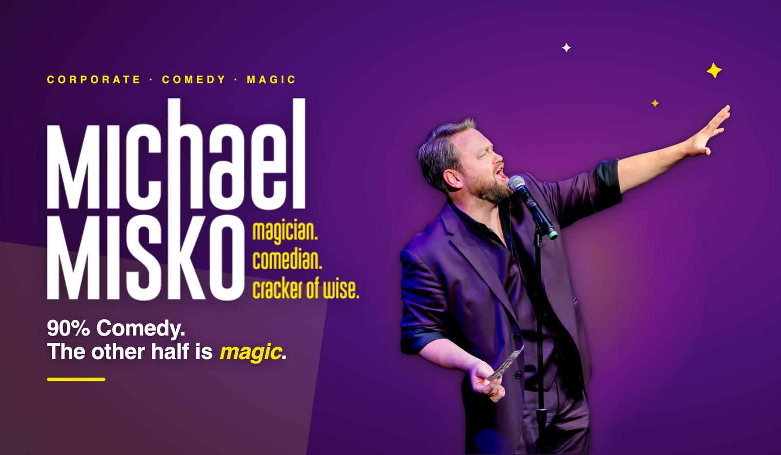 Michael Misko — Michael Misko: Magician. Comedian. Cracker of Wise.