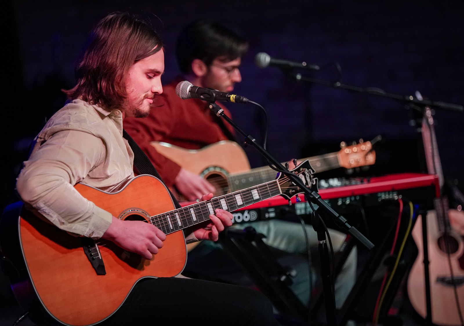 Unplugged Legends performing live — Michael and Jack Murphy on guitars